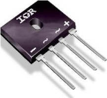 GBU8J, Мостовой выпрямитель, 1 Фаза, 600 В, 8 А, SIP, 1 В, 4 вывод(-ов)