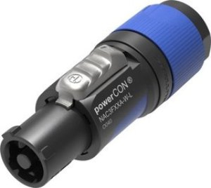 NAC3FXXA-W-L, AC Power Plugs & Receptacles Cable end - powerCON blue / grey XX series - power in (blue) - 60320-1 certified - large chuck fo NAC3FXXA-W-L, AC Power Plugs & Receptacles Cable end - powerCON blue / grey XX series - power in (blue) - 60320-1 certified - large chuck fo
