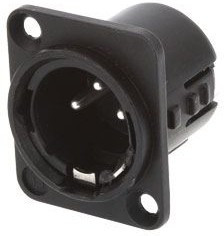 719-0501, 5 Way Panel Mount XLR Connector, Male, Silver Plated Contacts, 50 V ac