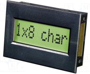 EASER081-92NLED, Дисплей: LCD, алфавитно-цифровой, 8x1, 77x54мм, LED, Знак: 11,48мм EASER081-92NLED, Дисплей: LCD, алфавитно-цифровой, 8x1, 77x54мм, LED, Знак: 11,48мм
