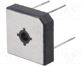 GBPC5004W, Диодный мост: однофазный, Urmax: 400В, If: 50А, Ifsm: 450А, MBR-25W