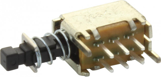 PN22SJSA03QE, Pushbutton Switches Shorting Push Button Switch Dpdt