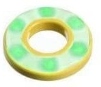 QH22L28RGC, LED Panel Mount Indicators 12-24VDC RED/GRN LED 22MM LRG HALO IP67