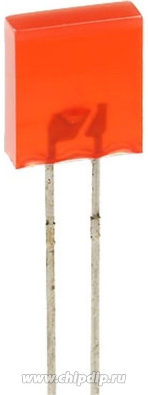 L-153IDT, LED; rectangular; 7x2.3mm; red; 3.2?12.5mcd; 110°; Front: flat; 20mA