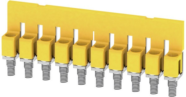1052060000, WQV Series Jumper Bar for Use with DIN Rail Terminal Blocks, 41A