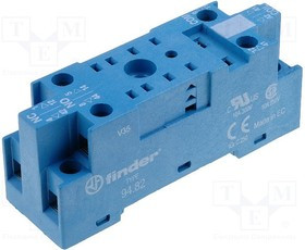 94.82SMA, (9482SMA), Розетка с винтовыми клеммами (под шайбу) для реле 55.32, таймера 85.02; применя