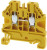 58.503.0055.8, WT 2.5 Series Yellow Feed Through Terminal Block, 2.5mm², Single-Level, Screw Termination, ATEX