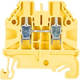 58.503.0055.8, WT 2.5 Series Yellow Feed Through Terminal Block, 2.5mm², Single-Level, Screw Termination, ATEX