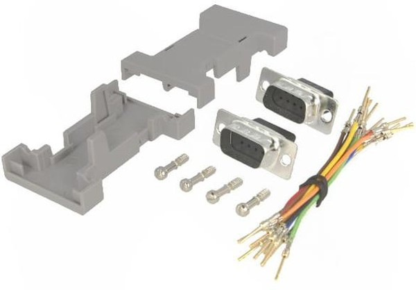 GA-0909-MM-LG-K, Переходник: адаптер, D-Sub 9pin "папа", с обеих сторон