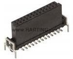 15220162401000, Conn Socket Strip RCP 16 POS 1.27mm Solder ST SMD har-flex® T/R