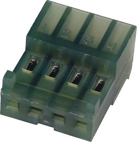 3-643816-4, 4-Way IDC Connector Socket for Cable Mount, 1-Row