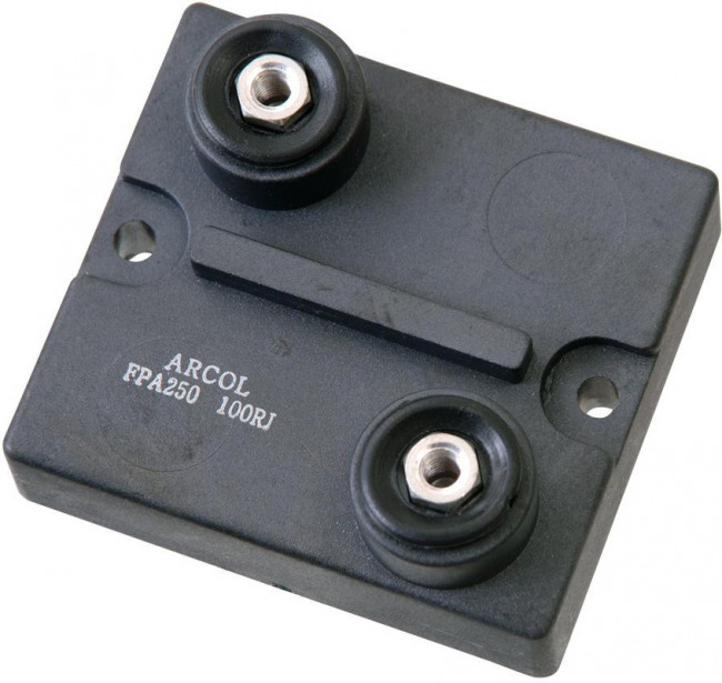 FPA250-100KJ, Резистор: thick film, винтами, 100кОм, 250Вт, ±5%, 67x60x21,5мм FPA250-100KJ, Резистор: thick film, винтами, 100кОм, 250Вт, ±5%, 67x60x21,5мм
