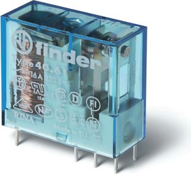 Finder, Миниатюрное реле; 1 перекидной контакт 16А ;= 24В Чувст. пост. тока;, 406170240000