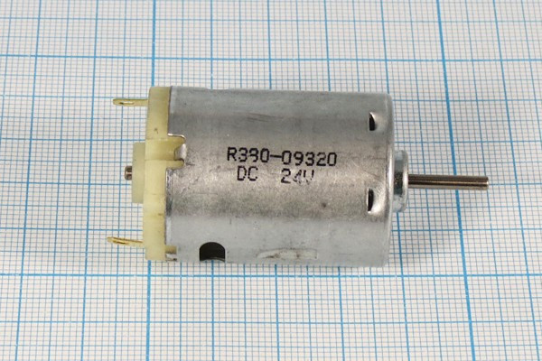 Электродвигатель 24В, 9320 оборотов/мин; №двиг92 двиг 24В\А\лев\9320\ 27,7x44,5m57\R380-09320\