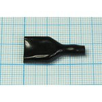 Кожух для клеммы розетка 9,5x0,8, 29x13,5мм, 1H, черный, силикон