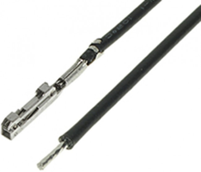 217791-1122, Rectangular Cable Assemblies SQUBA 1.8 F-S 150MM 22 AWG LEADS BK Sn