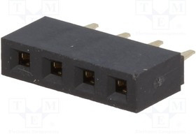 ZL305-04, Гнездо, IDC, "мама", PIN 4, прямой, 2,54мм, THT, 1x4, позолота, 3А ZL305-04, Гнездо, IDC, "мама", PIN 4, прямой, 2,54мм, THT, 1x4, позолота, 3А