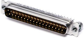 DCMV37PNF225, D-Sub Standard Connectors Dsub 37 Pin/Strt PCB w/standoff SST shel DCMV37PNF225, D-Sub Standard Connectors Dsub 37 Pin/Strt PCB w/standoff SST shel