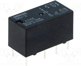 G5V2-4.5, Реле: электромагнитное, DPDT, Uобмотки: 4,5ВDC, 0,5A/125ВAC