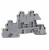 3076029, UTI 2.5-PE/L/L Series Grey DIN Rail Terminal Block, 0.2 4mm², Triple-Level, Screw Termination 3076029, UTI 2.5-PE/L/L Series Grey DIN Rail Terminal Block, 0.2 4mm², Triple-Level, Screw Termination