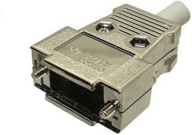 XM2S-3713, XM2S Series D Sub Backshell, 37 Way, Strain Relief XM2S-3713, XM2S Series D Sub Backshell, 37 Way, Strain Relief