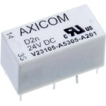 D2N24-2880, Реле: электромагнитное, DPDT, Uобмотки: 24ВDC, 0,5A/125ВAC, 3A