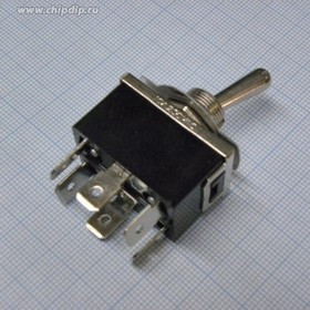 KN3(C)-202AP-B2, тумблер ON-ON 2 группы контактов - клеммы