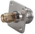 39_SMA-N-50-1/1--_NE, RF Adapters - Between Series SMA plug(m) to N jack(f) flange