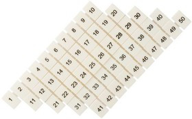Маркеры для JXB-ST 2.5 с нумерацией 1-50 (уп.100шт) PROxima EKF zb-st-2.5-1-50