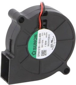 EF50151B1-1B00U-A99, Вентилятор blower, 12ВDC, 51,6x51,7x15мм, 7,64куб.м/ч, 41дБА