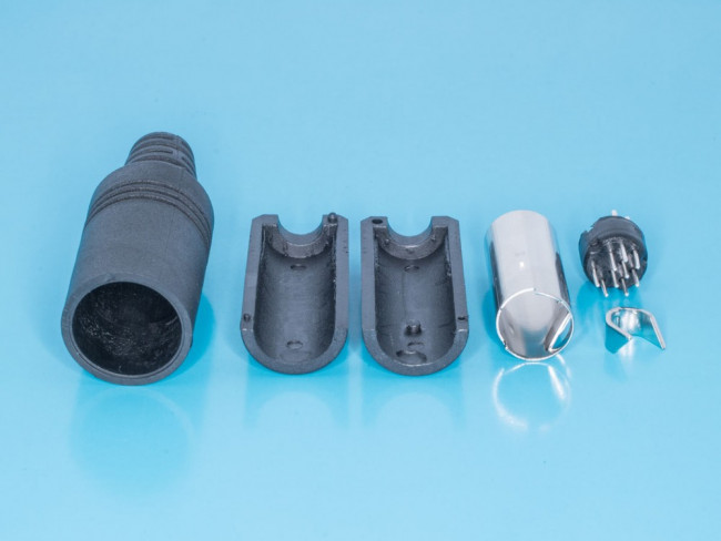 MDN-9M, Вилка mini DIN 9 контактов на кабель