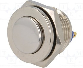 V16-10PHJ-G, Переключатель: антивандальный, Пол: 2, SPST-NO, 2A/36ВDC, IP65