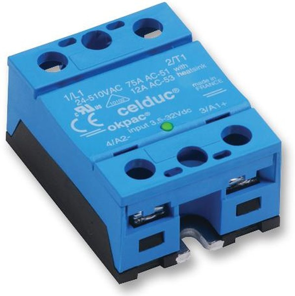 SO865970, Твердотельное реле, 50 А, 510 В СКЗ, Панель, Винт, Переход Через Нуль