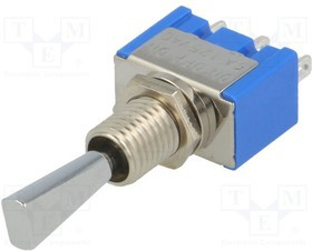 MS500EF, Переключатель тумблер, Положения 3, SP3T, (ON)-OFF-(ON), 1кВ