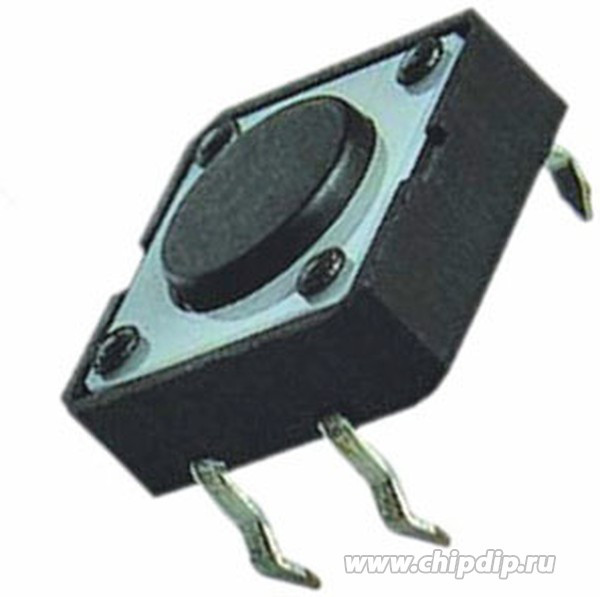 KAN1211-0431B (SWT-5), Тактовая кнопка KAN1211-0431B, 12х12х4.3 мм, OFF-(ON), 50 мА, 12 В, 100 мОм KAN1211-0431B (SWT-5), Тактовая кнопка KAN1211-0431B, 12х12х4.3 мм, OFF-(ON), 50 мА, 12 В, 100 мОм