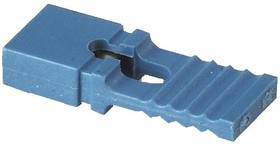 MJC (DS1027-2 LU), Джампер (синий) 2.54х13.7мм 2-контактный закрытый