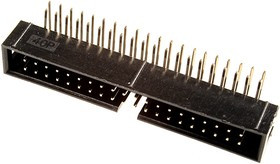 IDC-40MR, (BH-40R), Вилка на плату угловая (2.54мм)