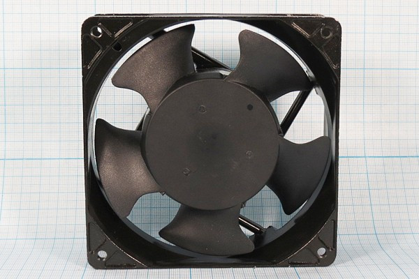 Вентилятор 120x120x38, напряжение 220В, ток 0,13А, выводы 2T, подшипник скольжения, JA1238H2S0N JAMIC