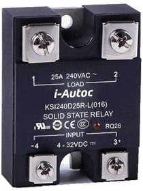KSI480D25-L, KSI Series Solid State Relay, 25 A Load, Panel Mount, 530 V ac Load, 32 V dc Control