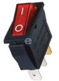 A21B1K11, Переключатель красный с подсветкой ON-OFF (16A/250VAC) 2P
