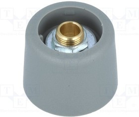 A3120638, Ручка, без указателя, полиамид, dоси: 6,35мм, d20x16мм, серый