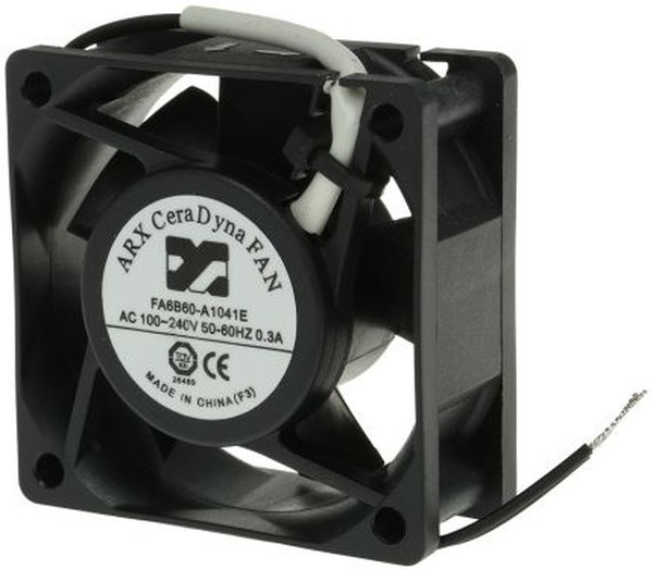 FA6B60-A1041E2AL, CeraDyna Series Axial Fan, 100 240 V ac, AC Operation, 29m³/h, 22W, 120mA Max, 60 x 60 x 25mm FA6B60-A1041E2AL, CeraDyna Series Axial Fan, 100 240 V ac, AC Operation, 29m³/h, 22W, 120mA Max, 60 x 60 x 25mm