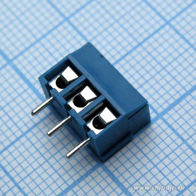 DG340-3.81-03P-12, Клеммник, 3-контактный, 3.81мм, прямой