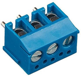 DG340-3.81-03P-12, Клеммник, 3-контактный, 3.81мм, прямой