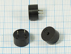 Зуммер магнитоэлектрический без генератора, 9x 6, напряжение 1.5В, сопротивление 5.5 Ом, частота 3.1