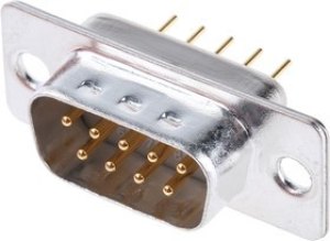 FDE-9P0L2TI2/1, FD 9 Way Through Hole D-sub Connector Plug, 2.76mm Pitch