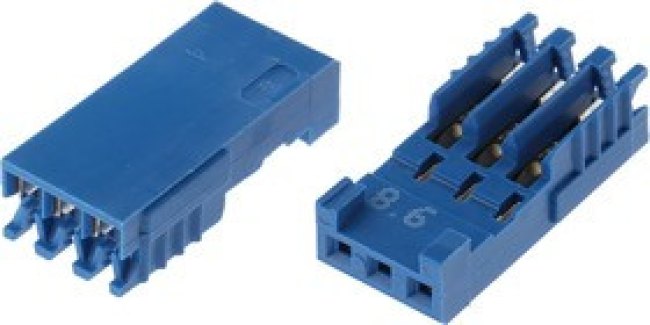 281786-3, AMPMODU HE14 Female Connector Housing, 2.54mm Pitch, 3 Way, 1 Row 281786-3, AMPMODU HE14 Female Connector Housing, 2.54mm Pitch, 3 Way, 1 Row