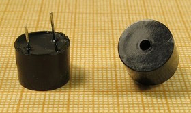 Звонок магнитоэлектрический 12x 9мм, 12В, 140 Ом, частота 2.4кГц; зм 12x 9\12\140\2,4\ 2P6,5\DAPG121