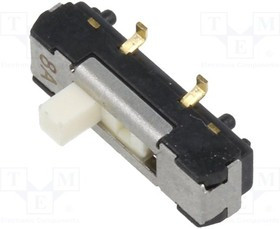 CL-SB-13B-02, Переключатель: движковый, Пол: 2, SP3T, 0,2A/12ВDC, ON-ON, -40-85°C