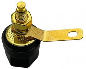 JL-0352B, Разъем banana на панель черный